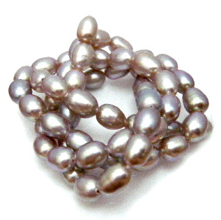 Lavender 5-5.5mm Elliptical Pearls
